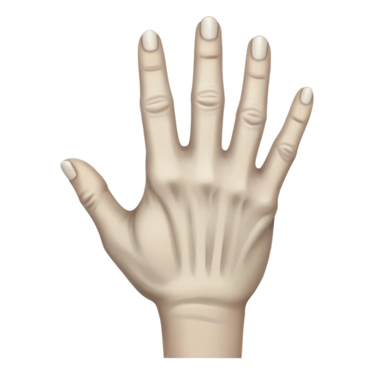 back of veiny fist rearview sticker