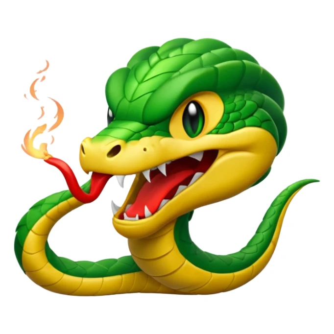 my nickname on the discord server is Little VIper, i want a animated emoji with the text "'Lil Viper Mad" with an angery little viper spitting sticker