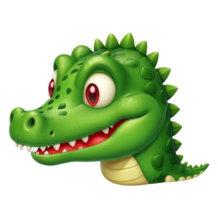 crocodile with heart eyes in love sticker