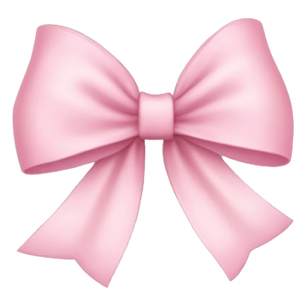 Light pink bow sticker