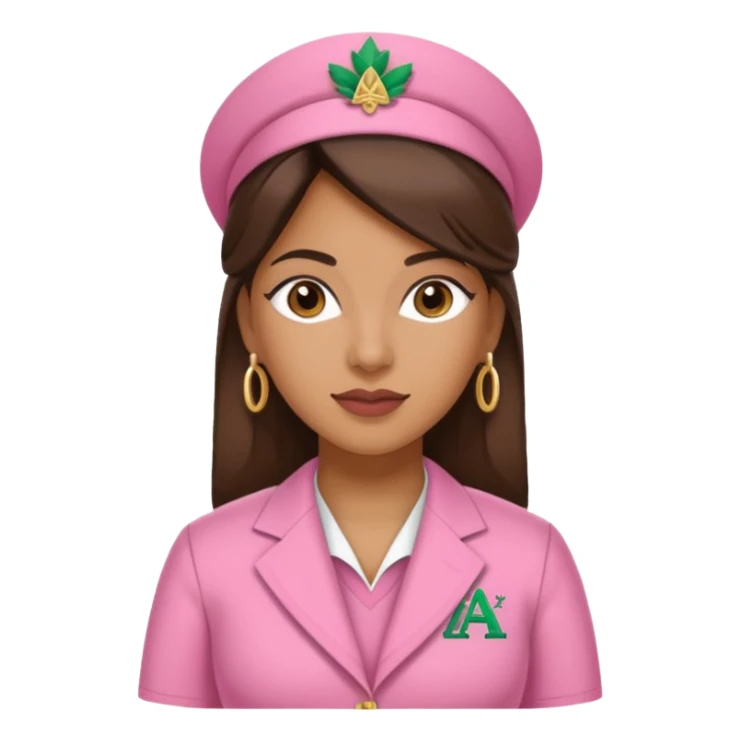 Hispanic woman alpha kappa alpha sorority sticker
