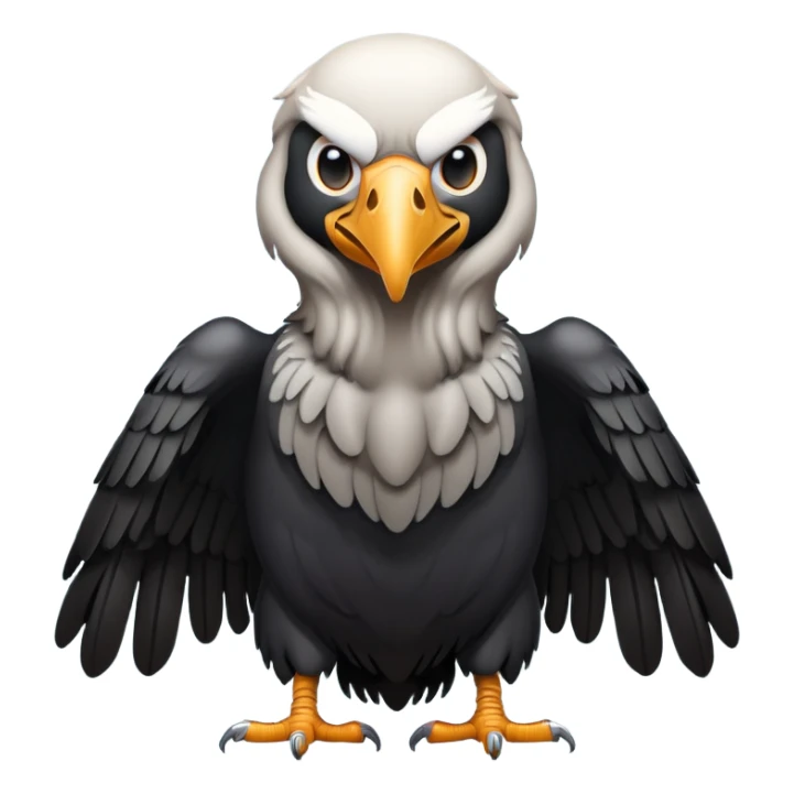 vulture emoju for use on Facebook sticker