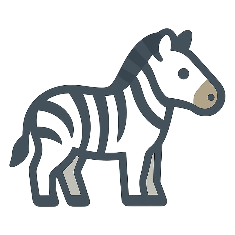 Zebra sticker
