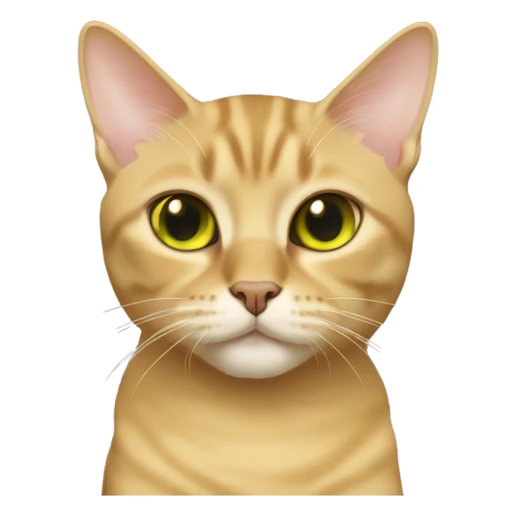 Golden with black tip British short hair cat with olive green eyes  sticker