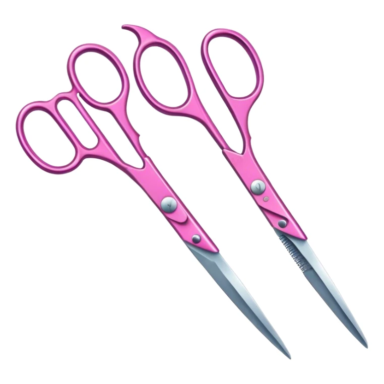 A pink haidresser scissor sticker