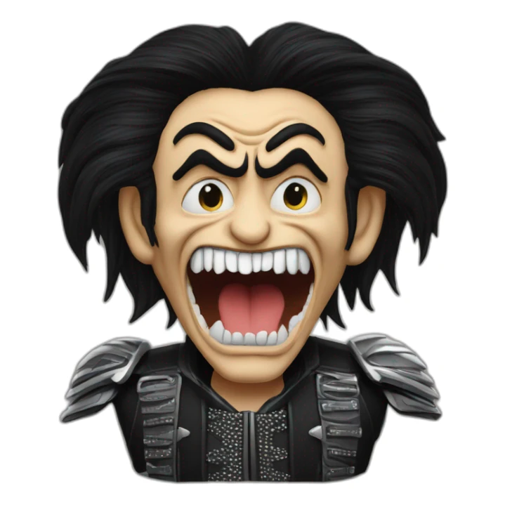 gene simmons of kiss sticker