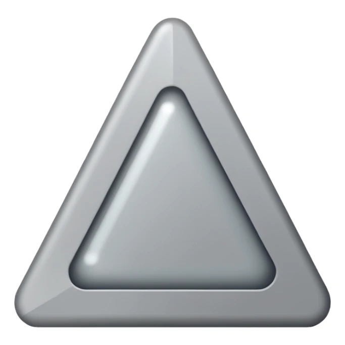 iOS style emoji, minimal summoning symbol, three dots triangle sticker