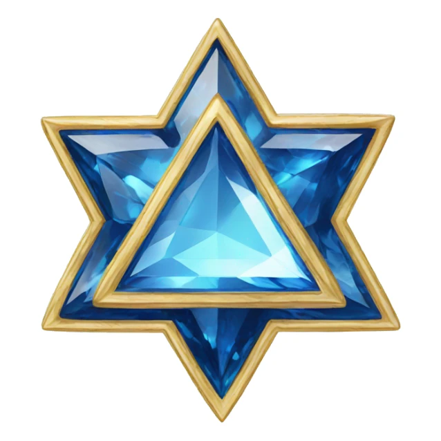 sapphire star of David sticker