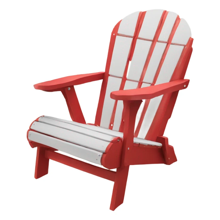 Red Muskoka chair sticker