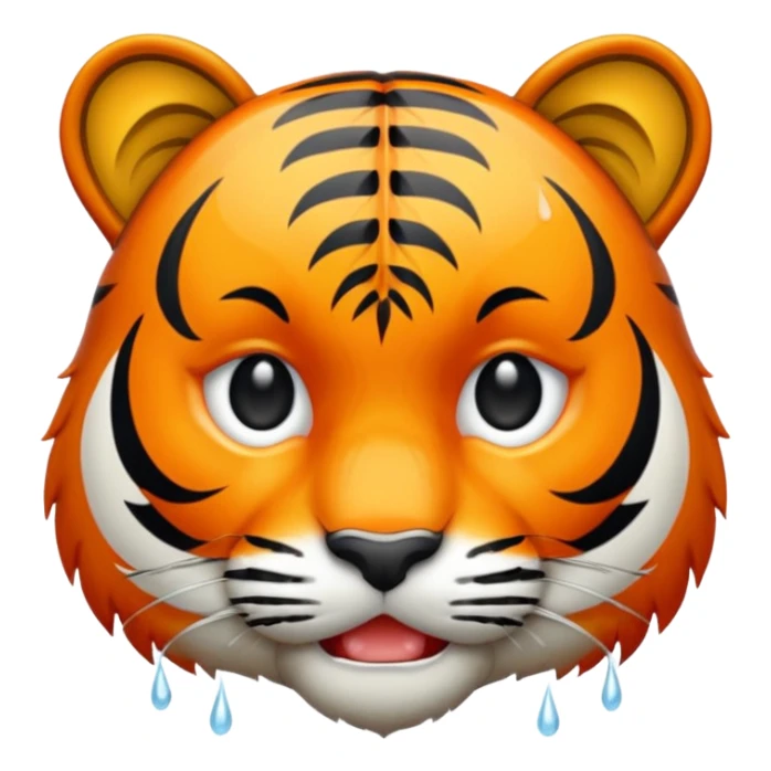 Tête de tigre qui pleure sticker