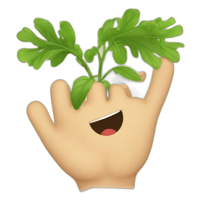 le bras tendu en face de soi, avec la paume de la main dirigée vers le sol et les doigts serrés entre eux sticker