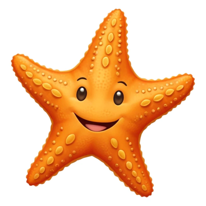 A starfish with a big smile, enjoying the summer vibes. sticker