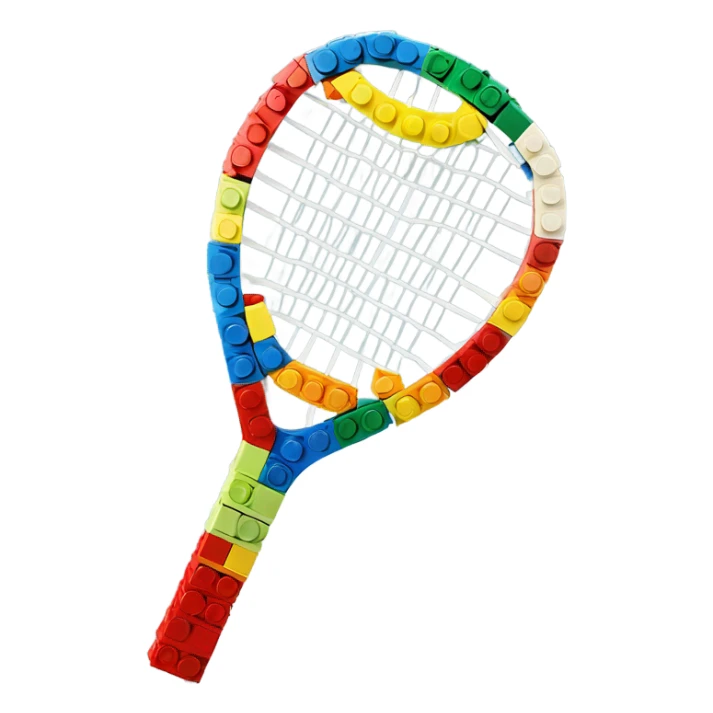 Lego tennis racquet sticker