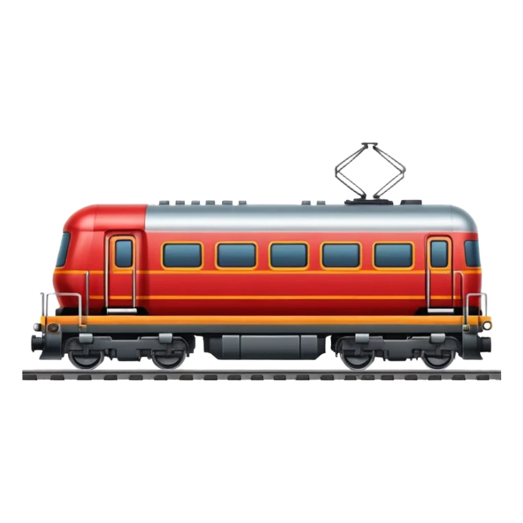 A modern cargo train in classic emoji style, variant 4. sticker