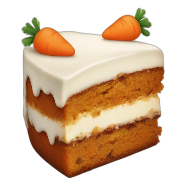 piece of carrot cake sticker