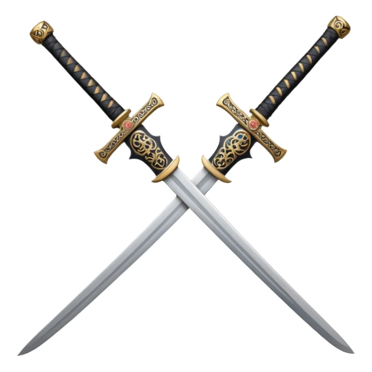 asia katana with tattoos without any person and scheide sticker