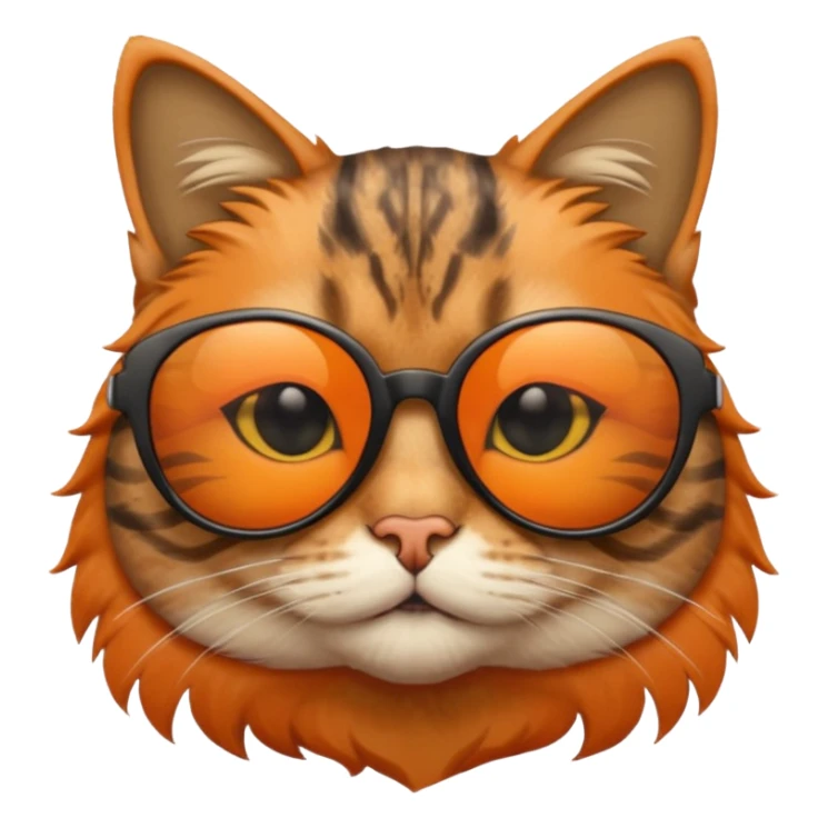 Cat wearing sunglasses sticker