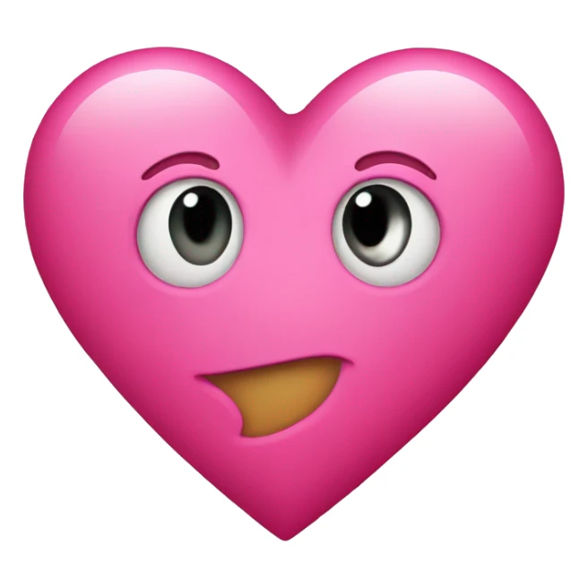Big pink heart with the letter L in the middle sticker