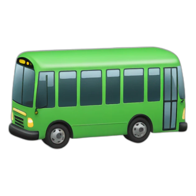 Public bus green sticker