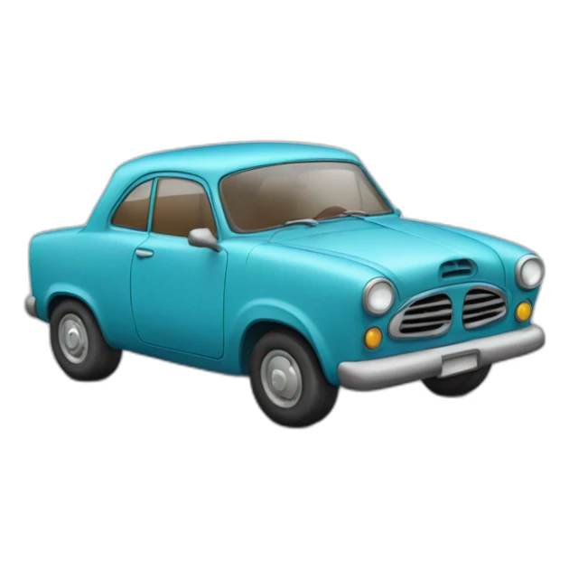 Car super fuerte con chupete en la boca sticker