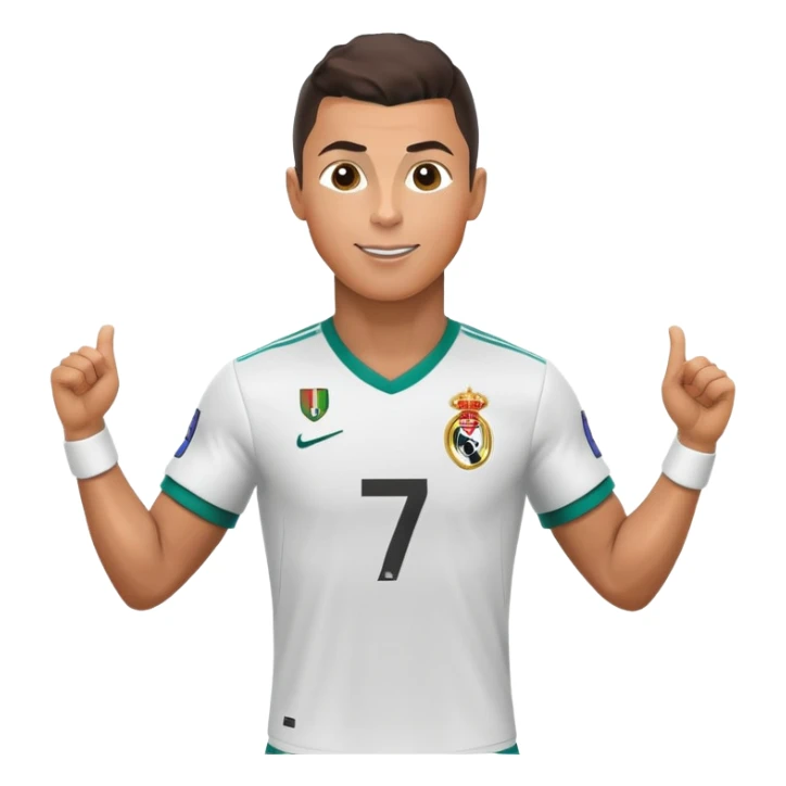 CR7 Cristiano Ronaldo doing his signature celebration pose sticker