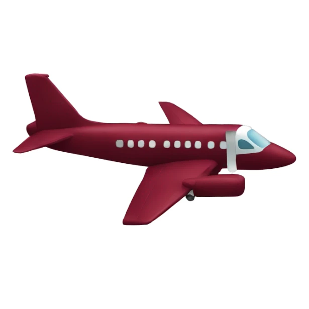 burgundy red plane travelling around the world sticker