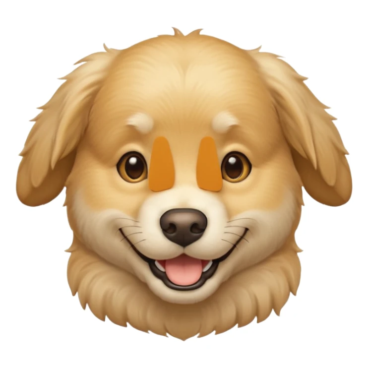 Cream coloured golden retriever sticker