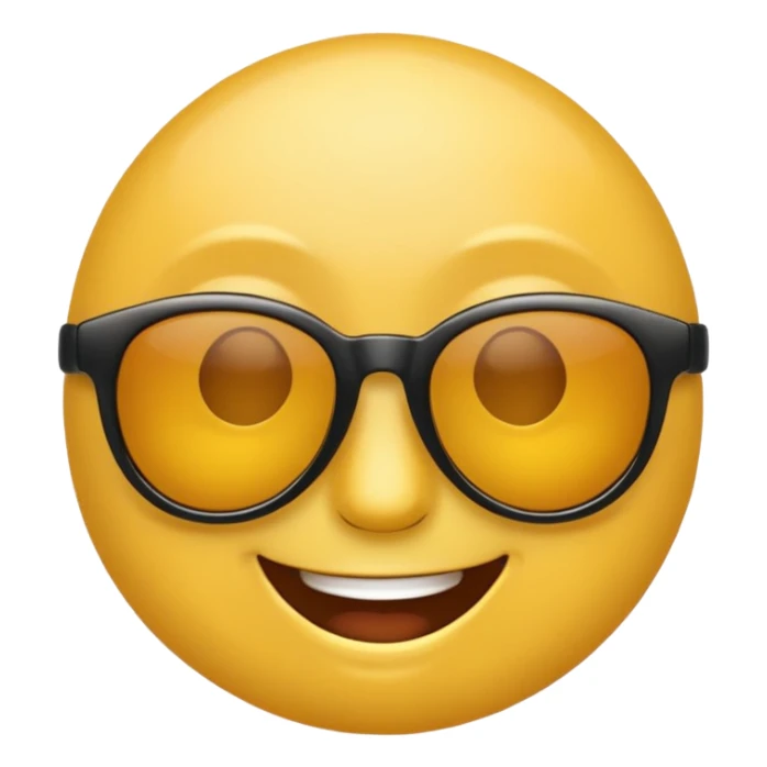emoji with sunglasses lookin cool sticker