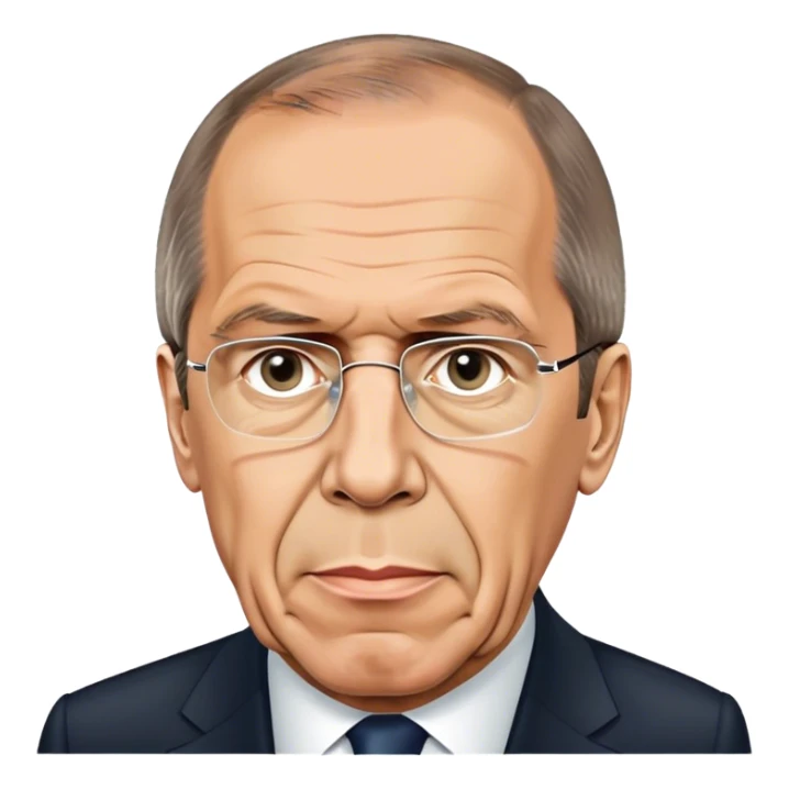 sergei lavrov photorealistic sticker