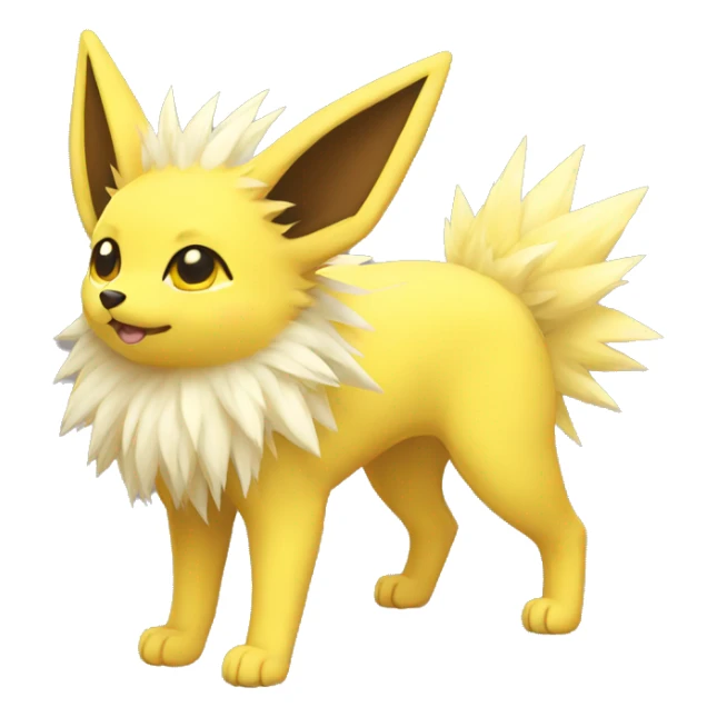 Kawaii Jolteon full body sticker