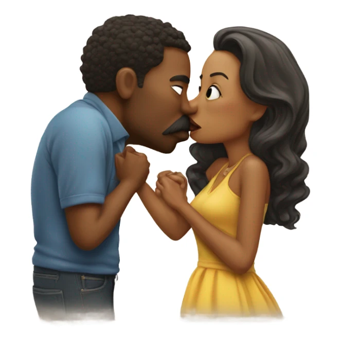 Smacka Doo and his wife smooching sticker