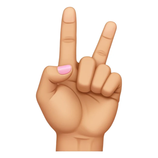 Hand in fist with smallest  finger raised sticker
