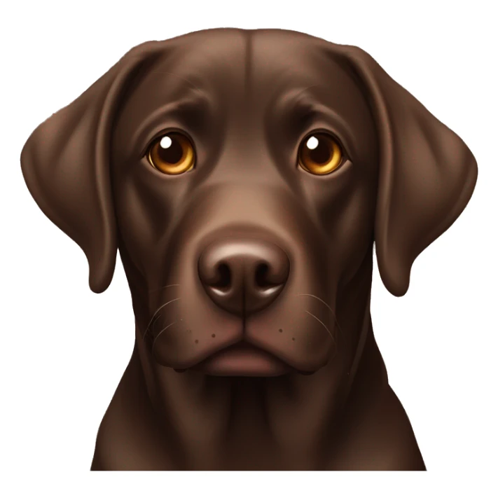 Chocolate Lab, one hazel eye one blue eye sticker