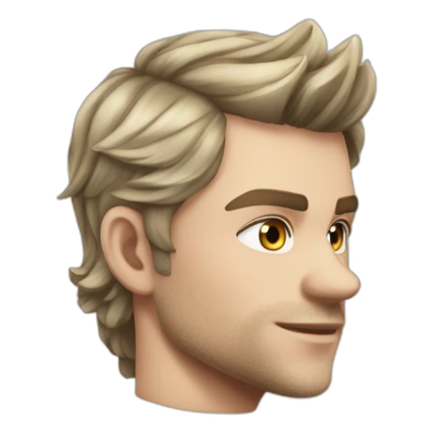 Klaus mikaelson short haircut realistic detailed sticker