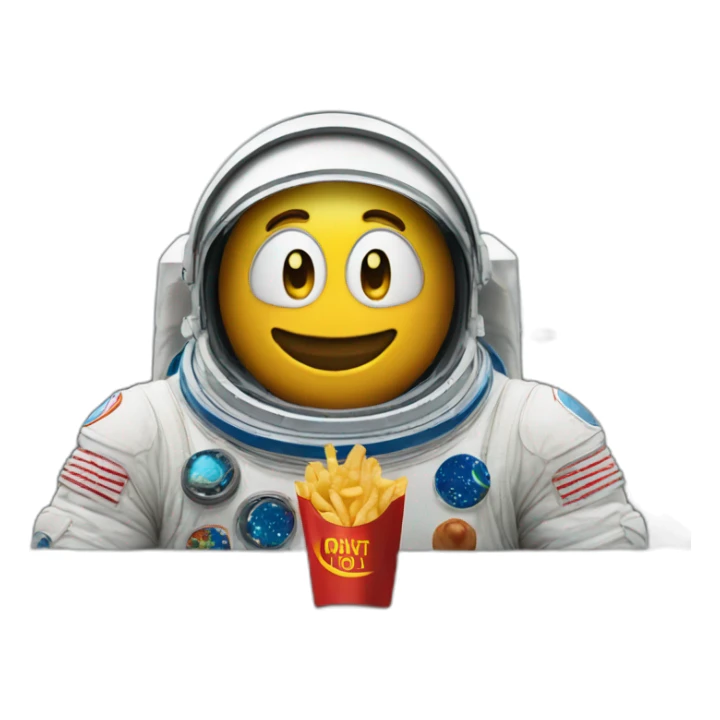 Un astronote dans un fast food sticker
