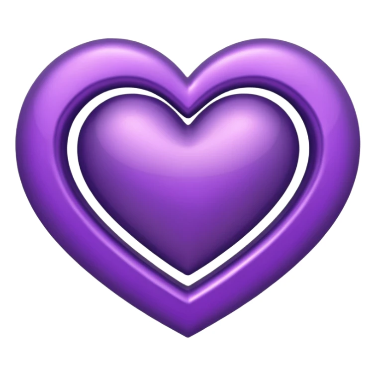 Purple Heart top right side ahh infinite symbol sticker