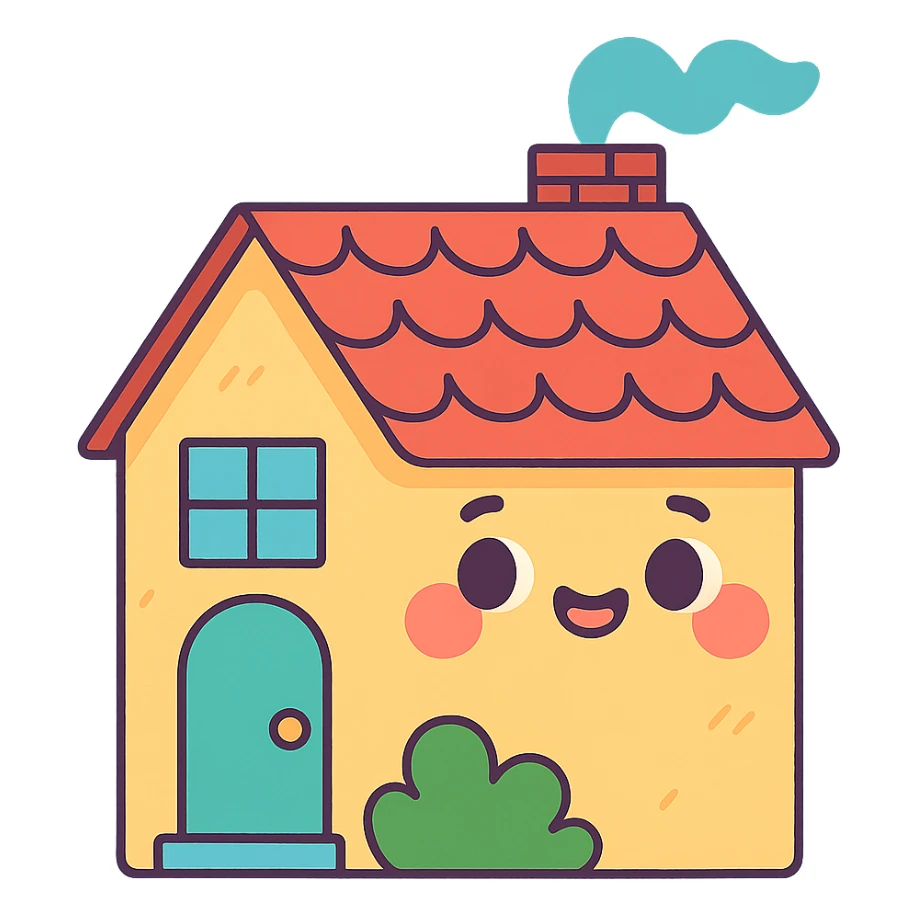 a little house sticker