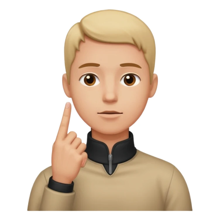 put your big finger on the neck  sticker