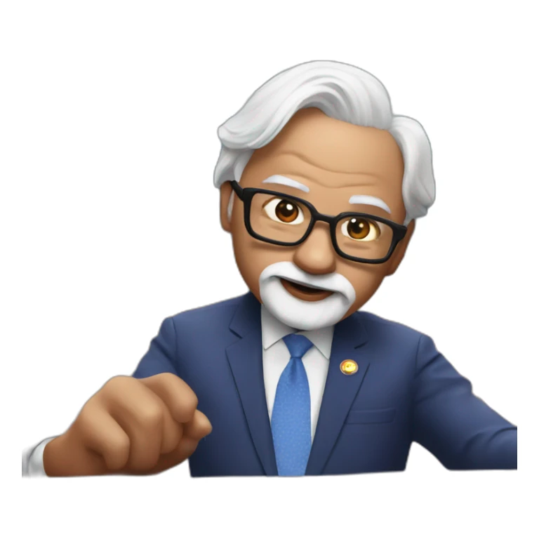 Prime minister Modi in spider man suit sticker