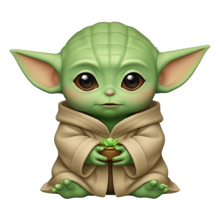 baby yoda baby   sticker