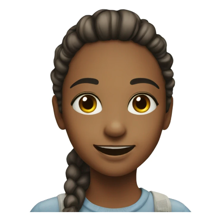 smiling girl outdoors portrait sticker