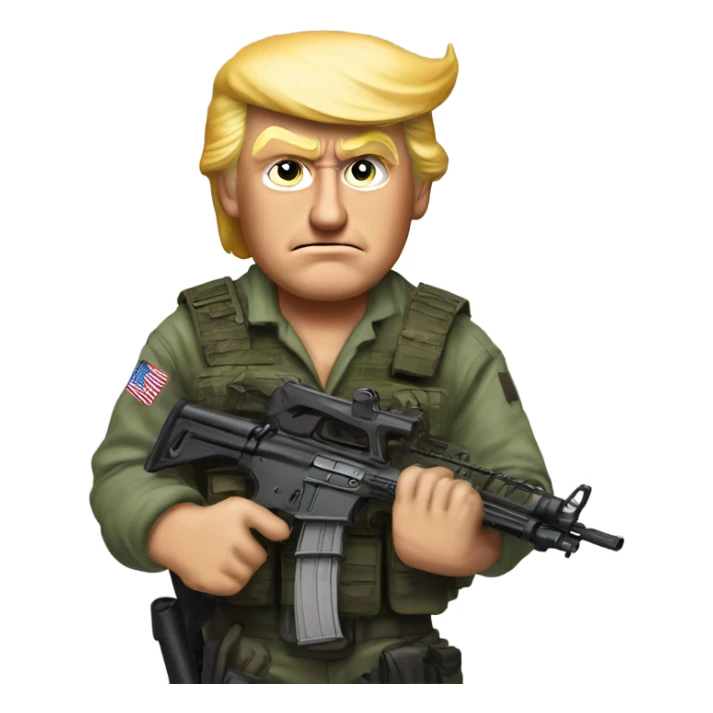 Donald Trump Rambo ￼ sticker