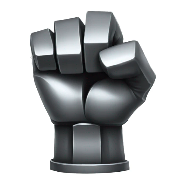 metal fist sticker