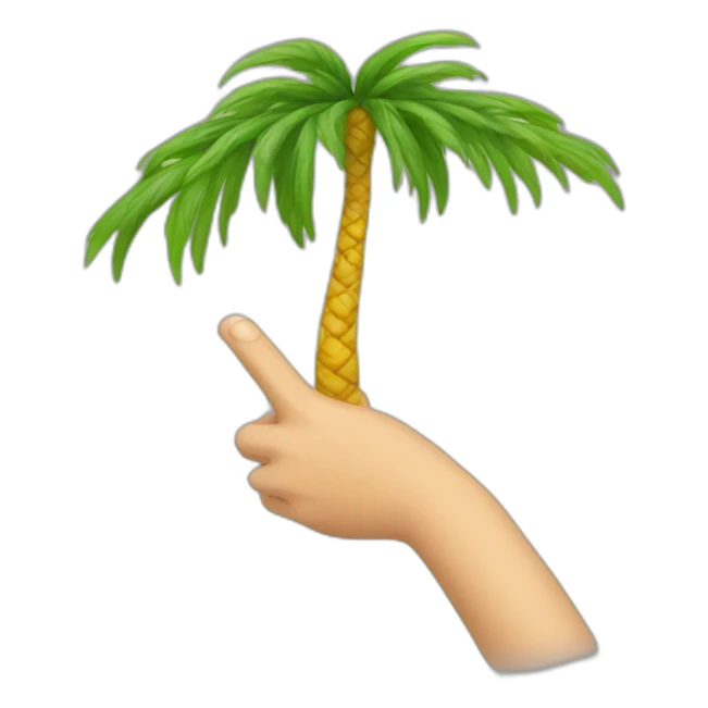 Keen V et un palmier sticker