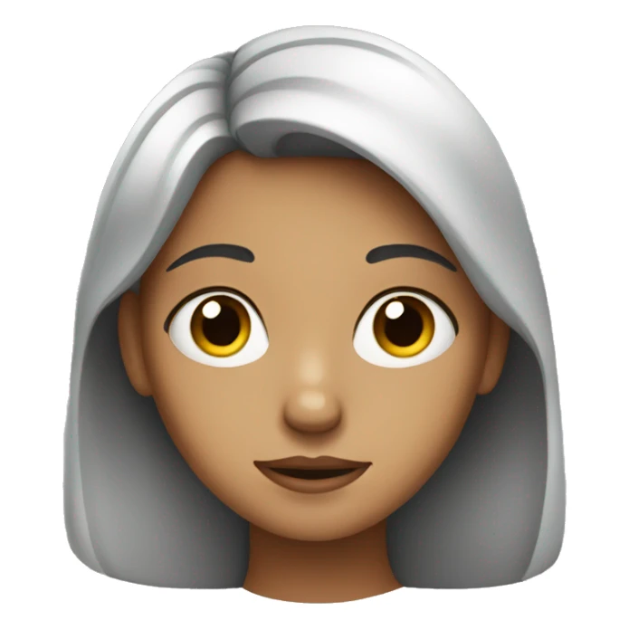 The girl has a face of uncertainty sticker