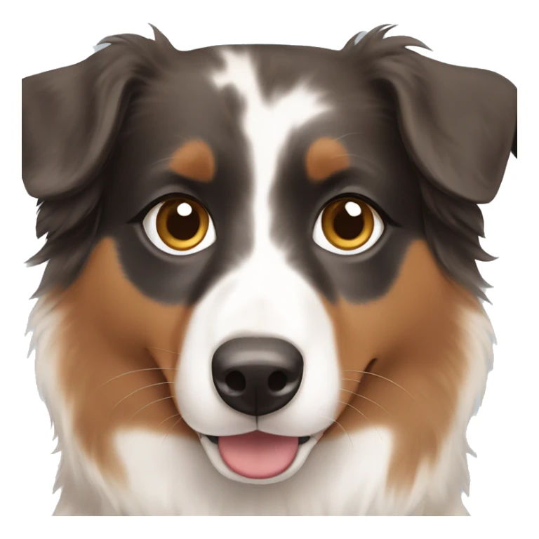 Australian shepherd with brown and blue eyes  sticker