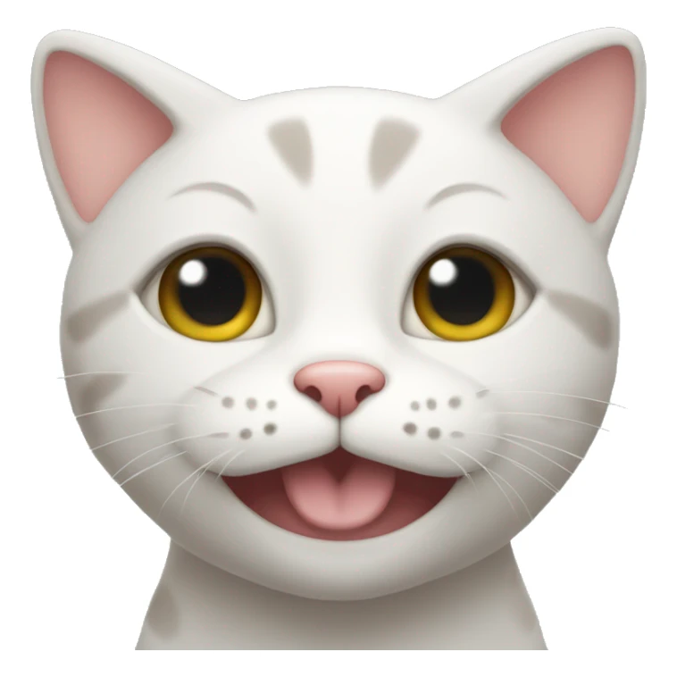 happy cat with little eye sticker
