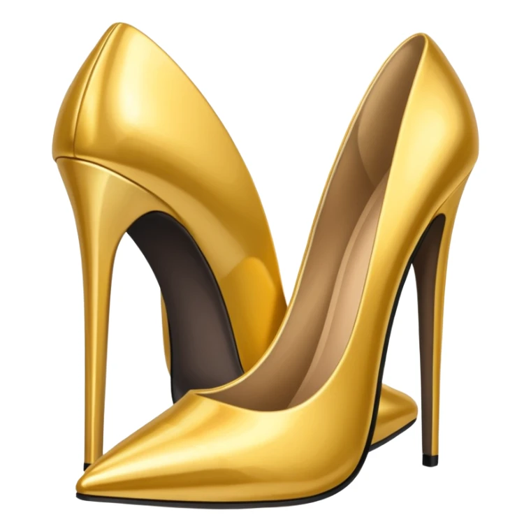 a pair of gold stilettos sticker