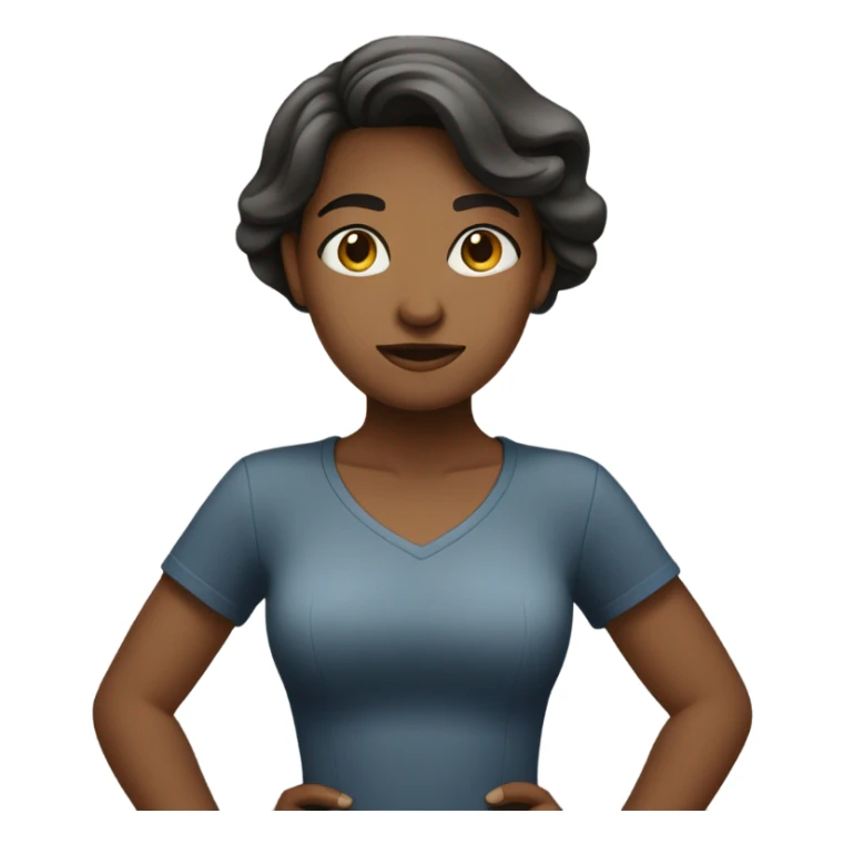 Girl standing with hands in hips sticker