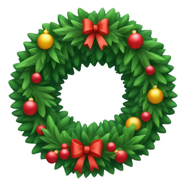 christmas wreath sticker